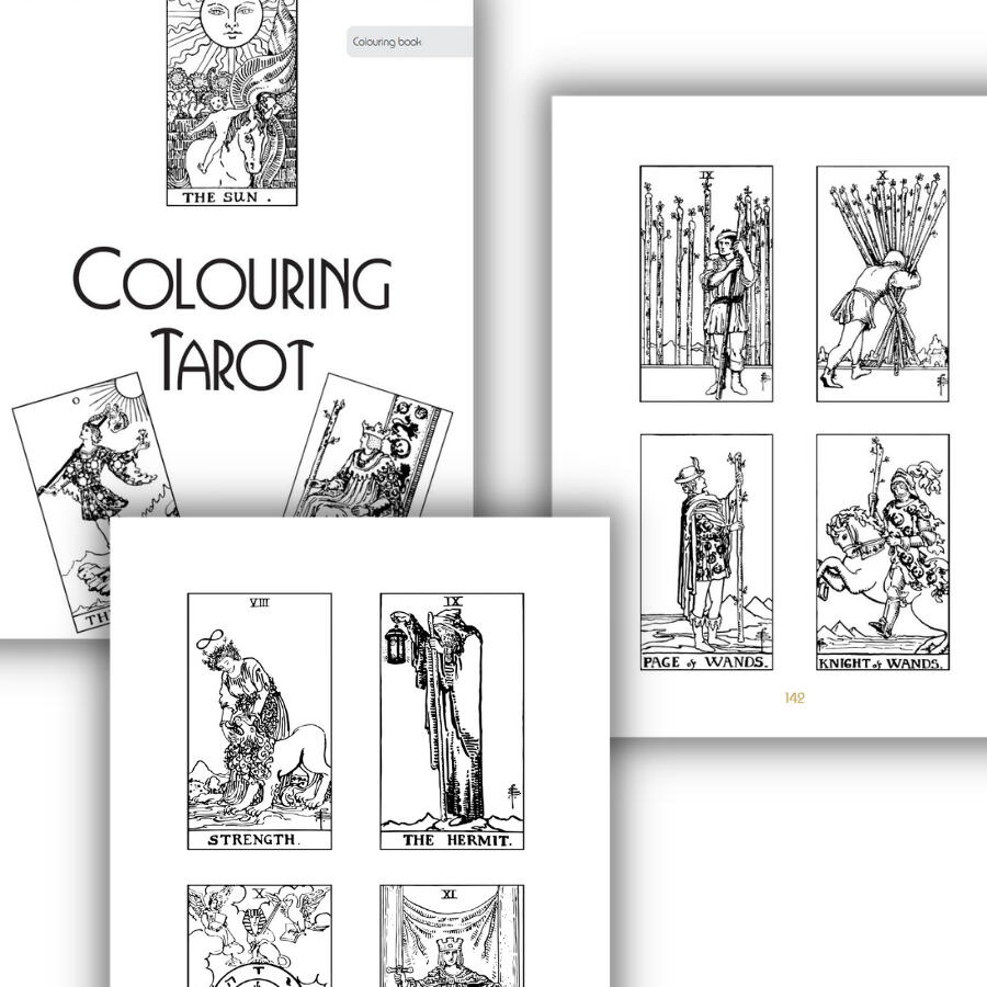 Tarot journal and personal guidebook by gratitude4healing interior